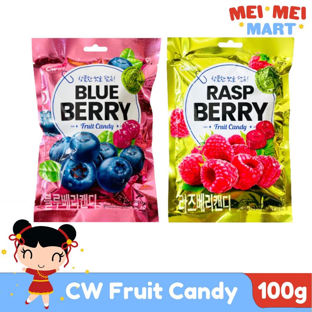CW Raspberry Blueberry Fruit Candy Cheongwoo 100g | Shopee Philippines