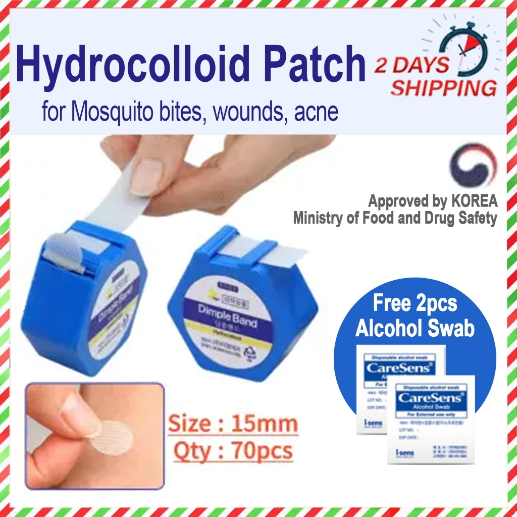 Dimple Band Official Hydrocolloid patch 70pcs Mosquito bite Wound Acne Pimple Patch Waterproof