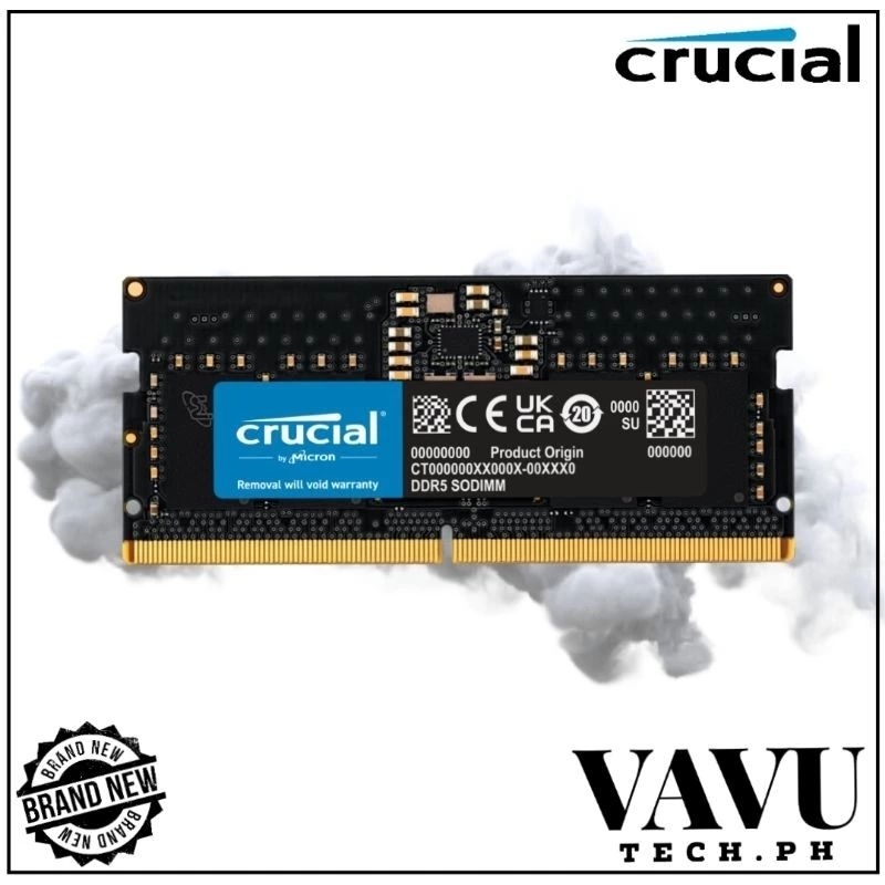 Crucial SODIMM DDR5 5600mhz CL46 48GB 32GB 24GB 16GB 8GB Laptop Memory