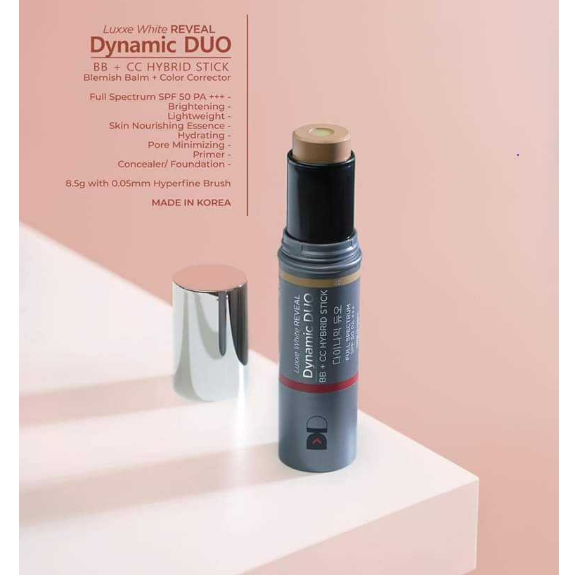 DYNAMIC DUO HYBRID STICK BB+CC CREAM FOR PRIMER, CONCEALER, FOUNDATION