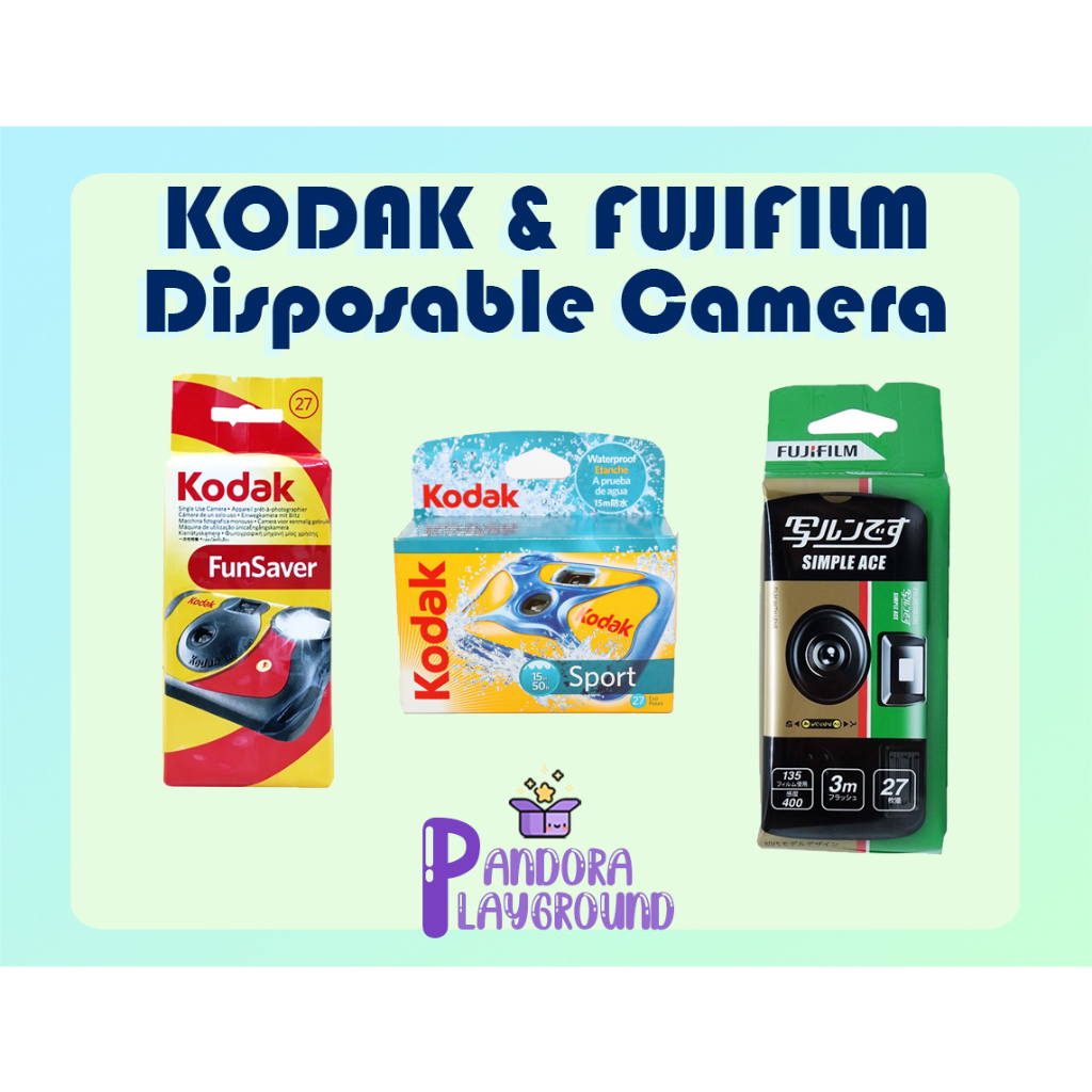 FUJIFILM KODAK Disposable Cameras [Simple Ace, Funsaver and Sports