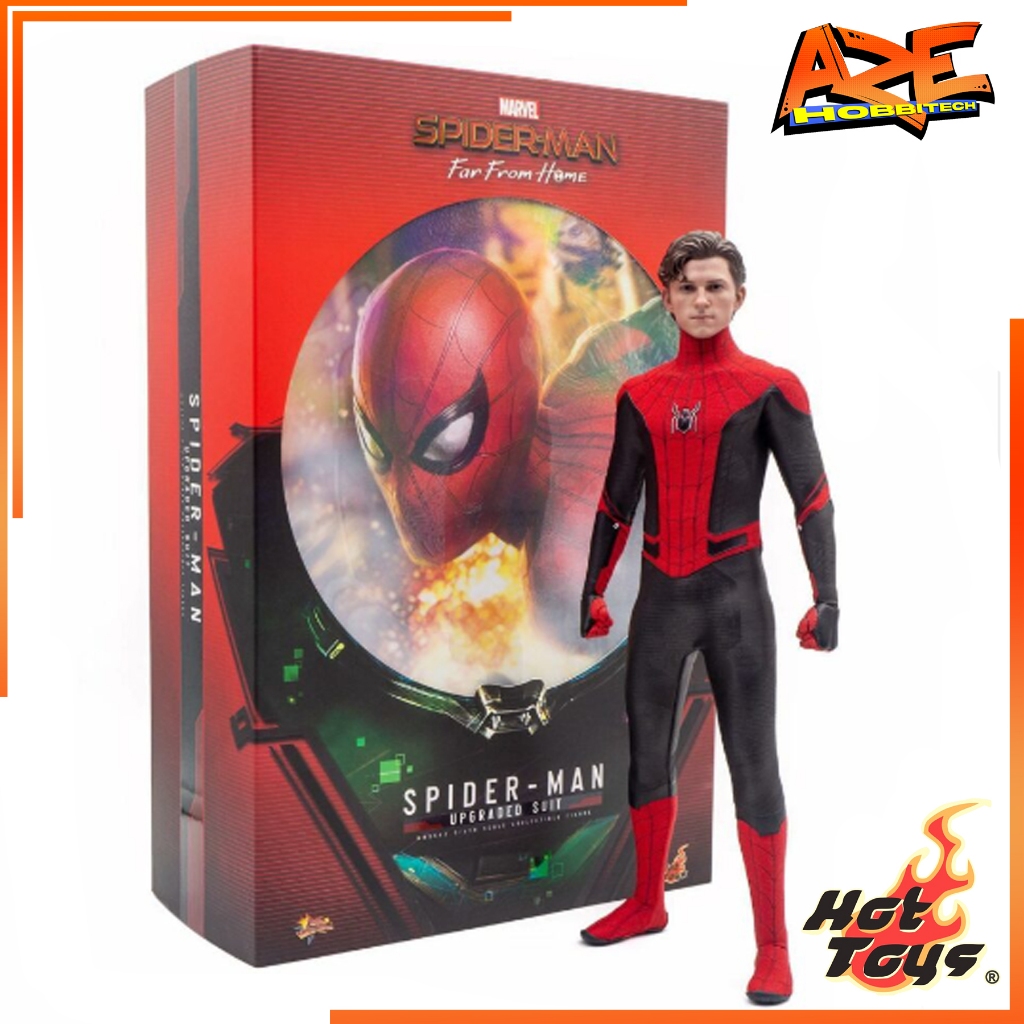 Hot Toys SpiderMan Upgraded Suit Far From Home Spider Man MMS542 1/6th ...