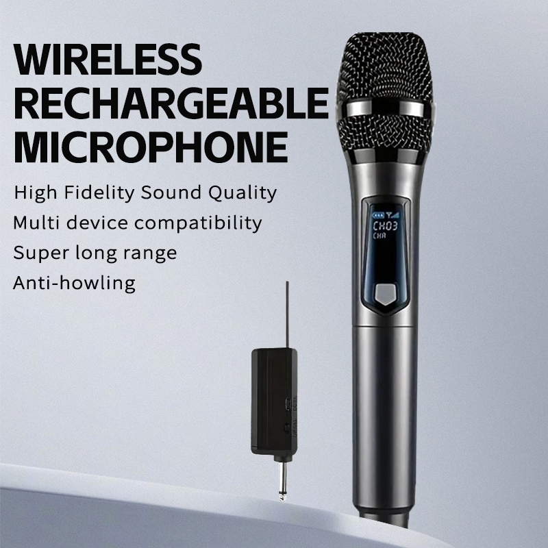 [Local Stock]Microphone Wireless Handheld Rechargeable Dynamic ...