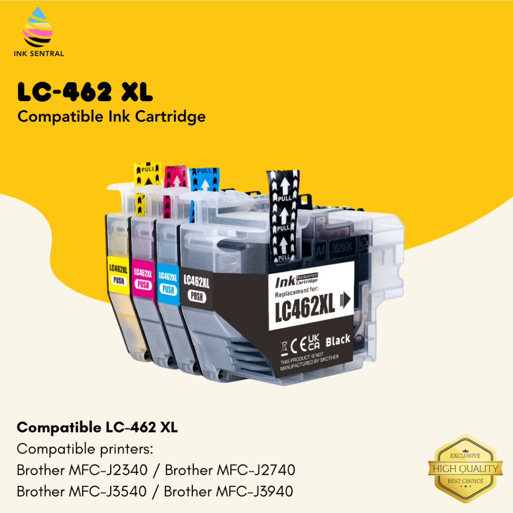 LC462XL LC462 XL LC-462 XL Compatible Ink Cartridge for Brother MFC ...