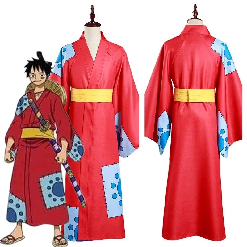 Anime Cosplay Monkey D Luffy Wano Country Zoro Arc Cosplay Costume ...