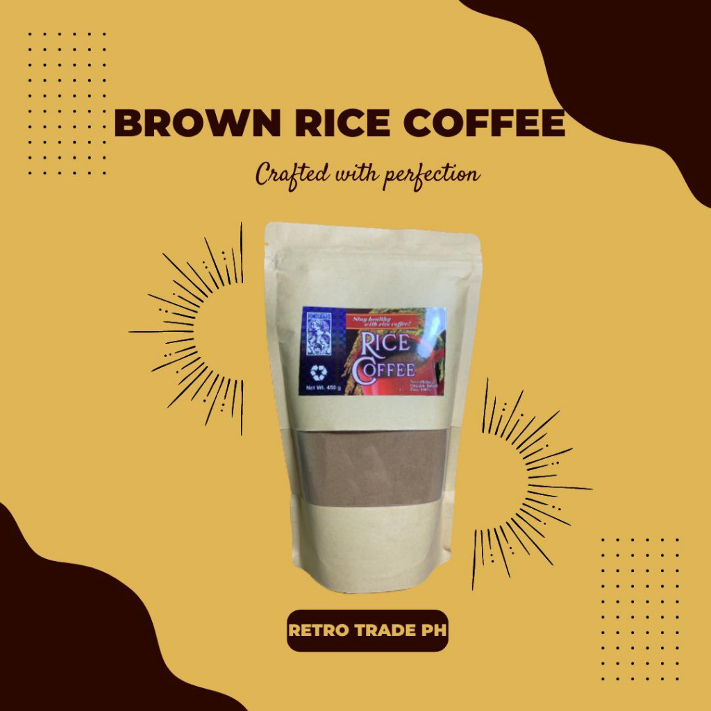 ORGANIC BROWN RICE COFFEE No Caffeine 400grams Jar / 450grams Pack ...