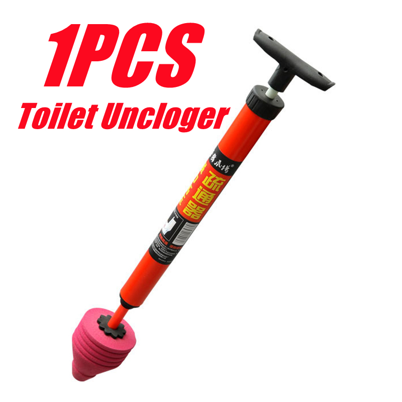 High Pressure Toilet Plunger Drain Unblocker Powerful Manual Pneumatic ...