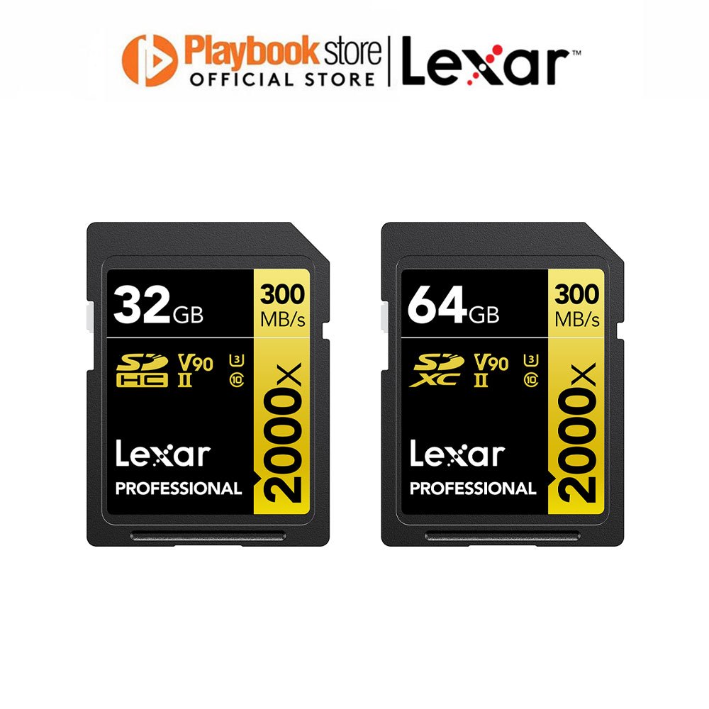 Lexar Professional 2000x 32GB SDHC UHS-II Speicherkarte - Bis 300MB/s