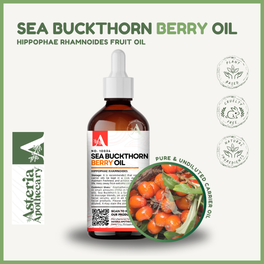 Seabuckthorn Berry Oil (Carrier Oil / Base Oil / Beauty Oil) - Asteria ...