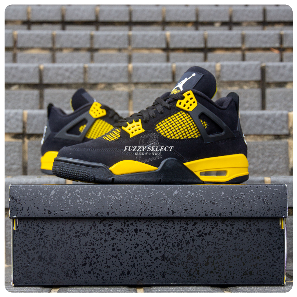 100% original Air Jordan 4 Retro Thunder sneakers for men and women |  Shopee Philippines