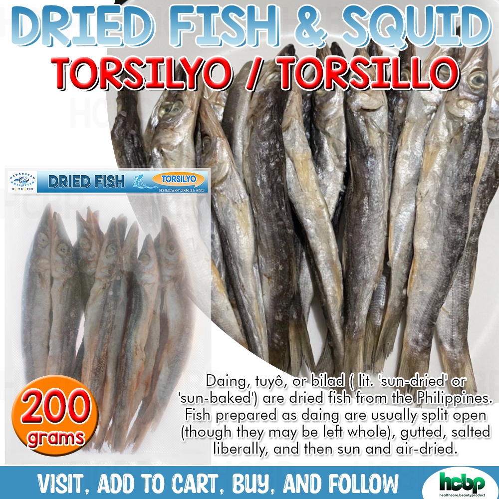 Dried Fish TORSILLO/TORSILYO Dried Torsillo fish Barracuda ( 200g/400g ...