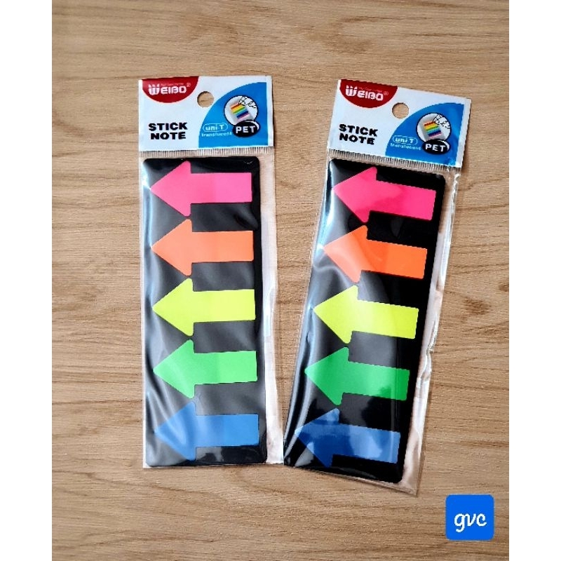 PET (Translucent ) Sticky notes Arrow Design. 100 sheets | Shopee ...
