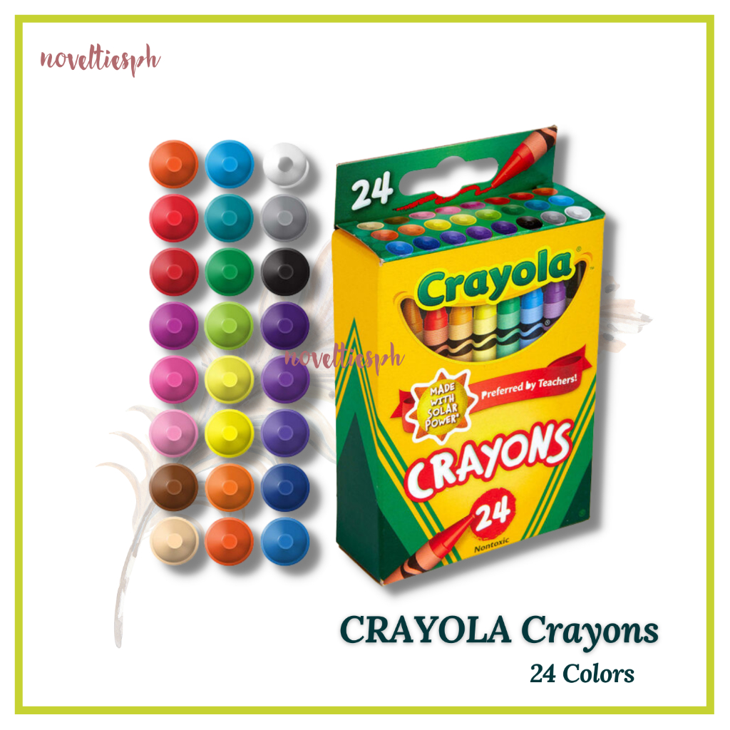 Novelties Crayola 8 16 24 Color Crayons For Students 100% Original ...