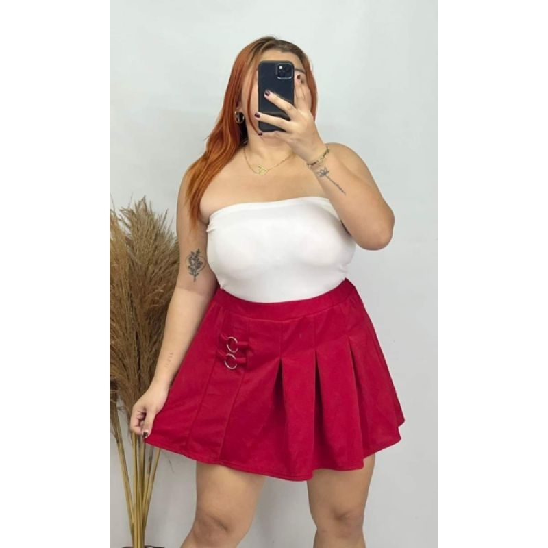 Plus size red tennis skirt best sale