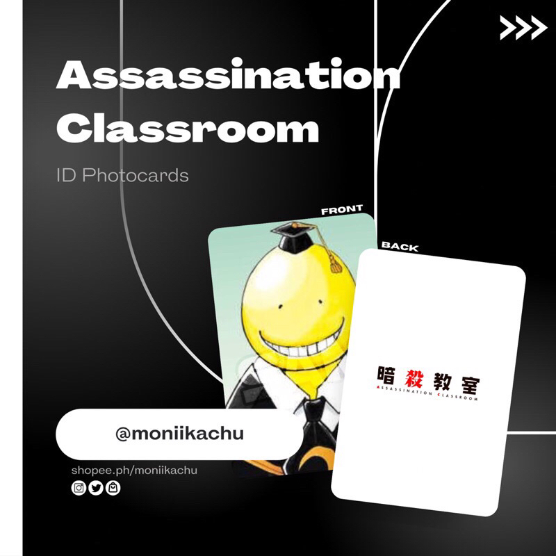 Assassination Classroom ID Photocards | Shopee Philippines