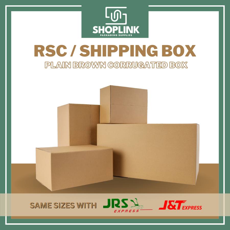 Corrugated RSC Shipping Box Packaging Brown Kraft No print JNT