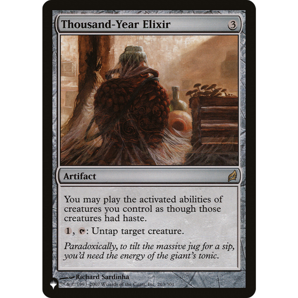 Thousand-Year Elixir | [NON-FOIL][SINGLE][THE LIST] - Magic: the ...