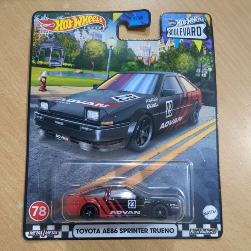 Hot Wheels Toyota Ae86 Sprinter Trueno, [Blanc] Boulevard #18