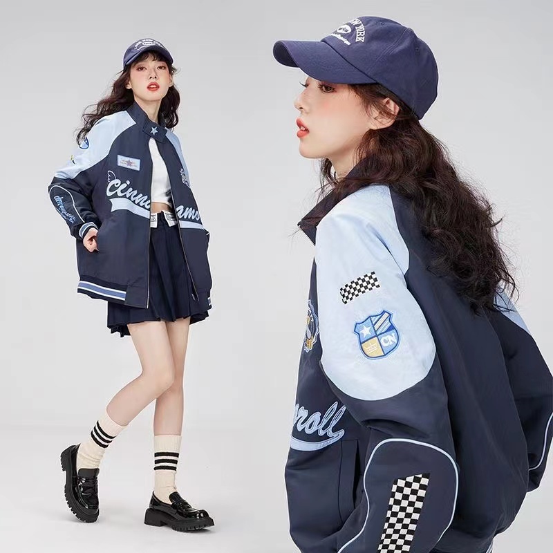 2023 Sanrio Y2k My Melody Racer Jacket Kawaii Biker Jacket Punching ...