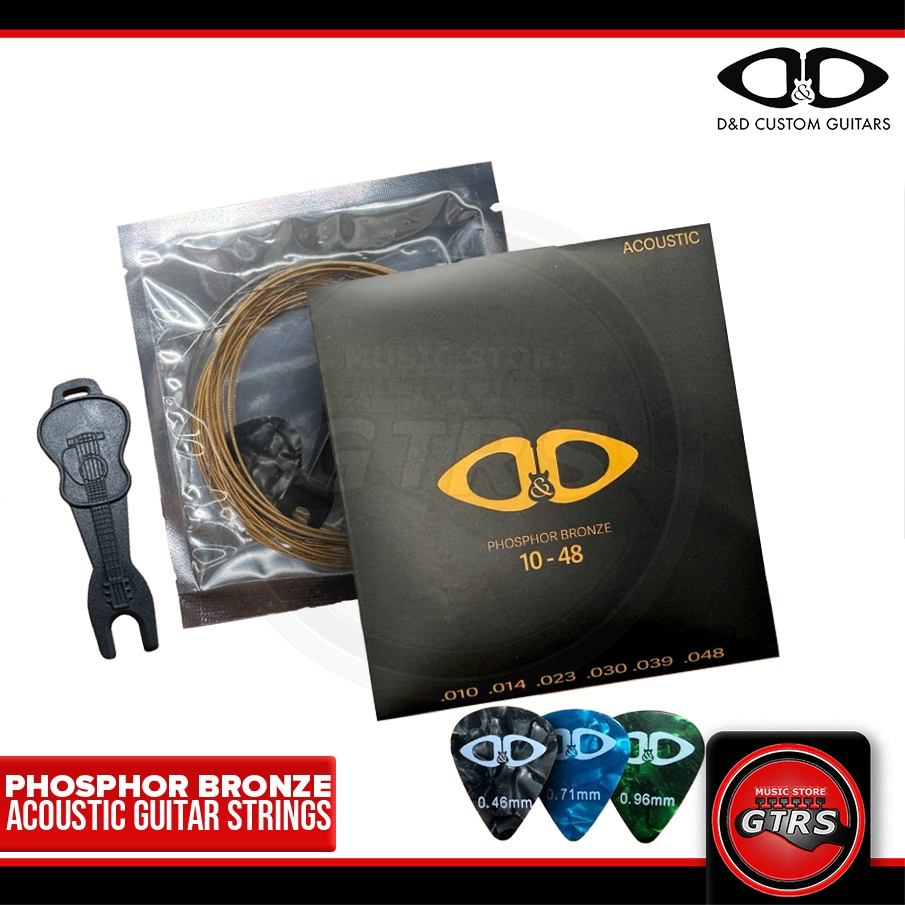 D&D Phosphor Bronze Acoustic Guitar Strings Set Recommended for D&D ...