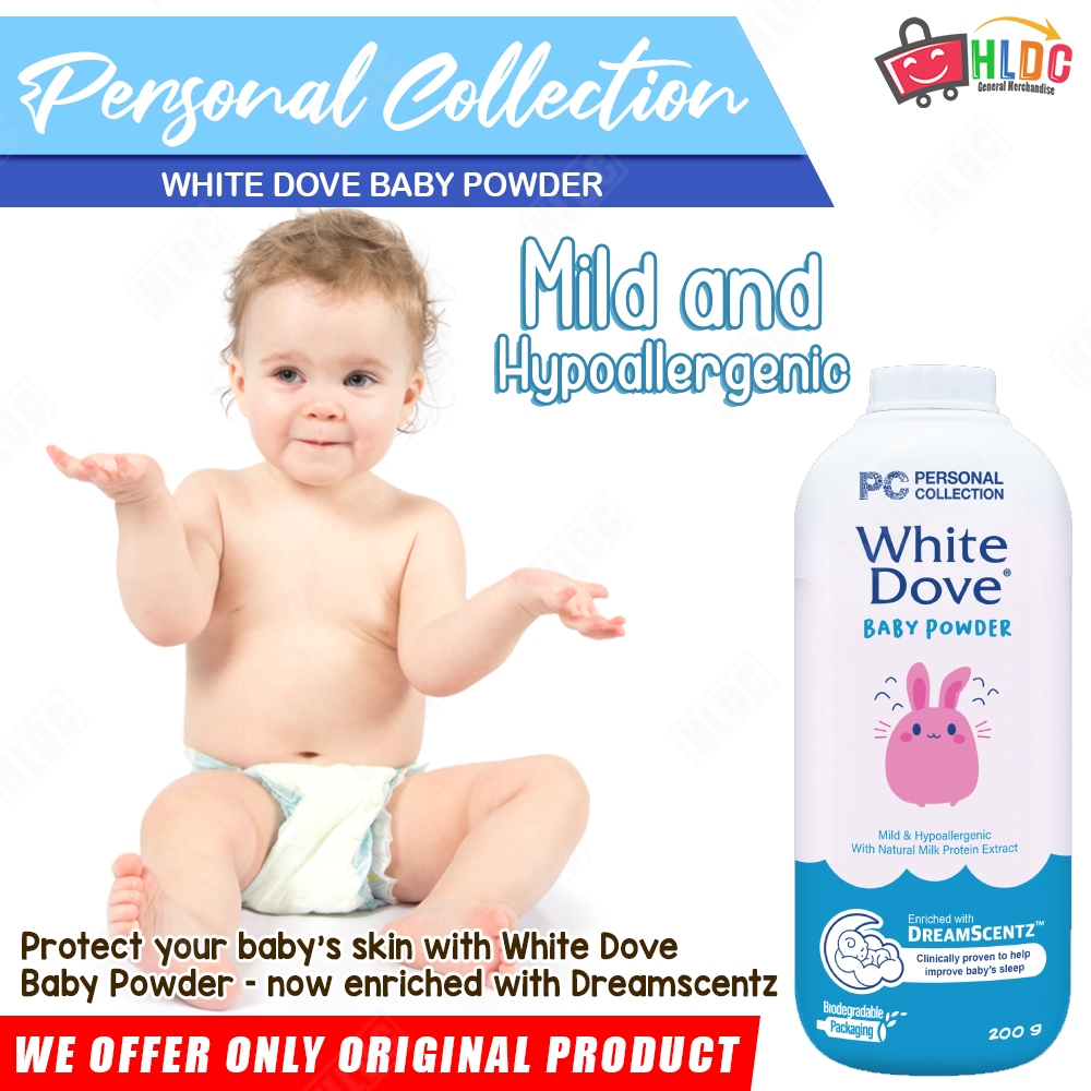 Personal Collection White Dove Baby Powder 200g ( NEW PACKAGING ) Mild ...