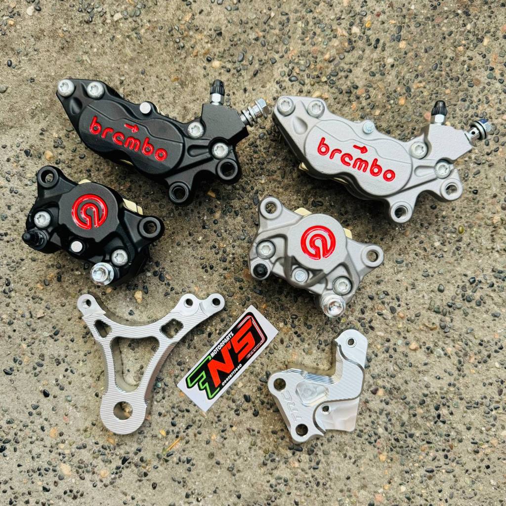 7N’s Premium Caliper [4POT-Front & 2POT-Rear] 220mm w/ Serial & QR for ...
