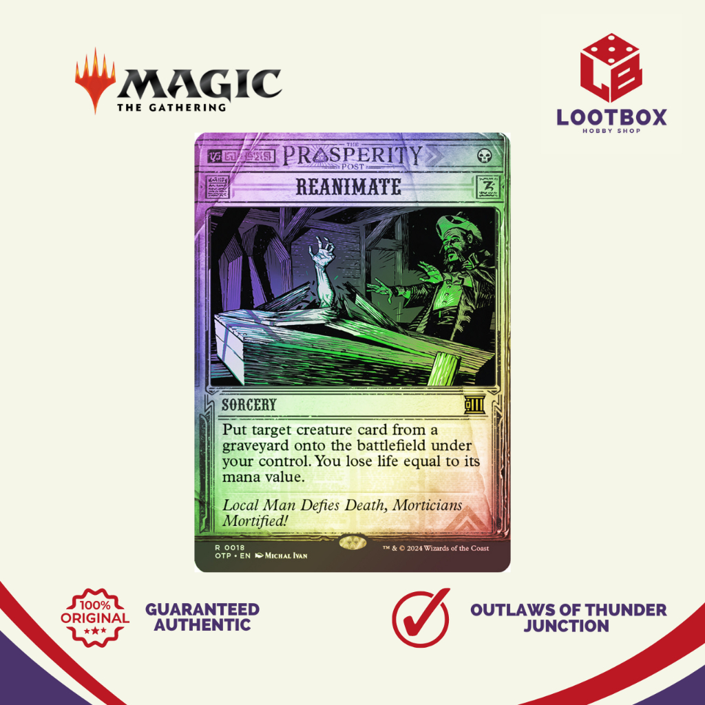 Magic the Gathering Reanimate (Rare) Outlaws of Thunder Junction Shopee Philippines