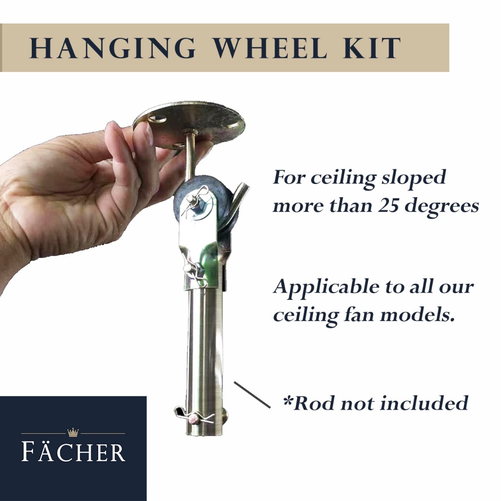Hanging wheels kit for slanted sloped ceiling fan | Shopee Philippines