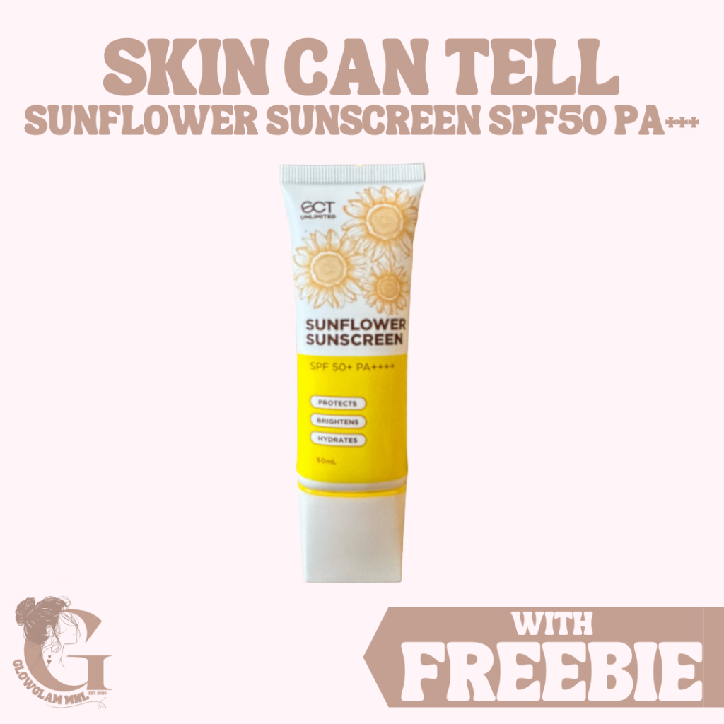 SCT Sunflower Sunscreen SPF50 PA+++ 50ml (WITH FREEBIE) | Shopee ...
