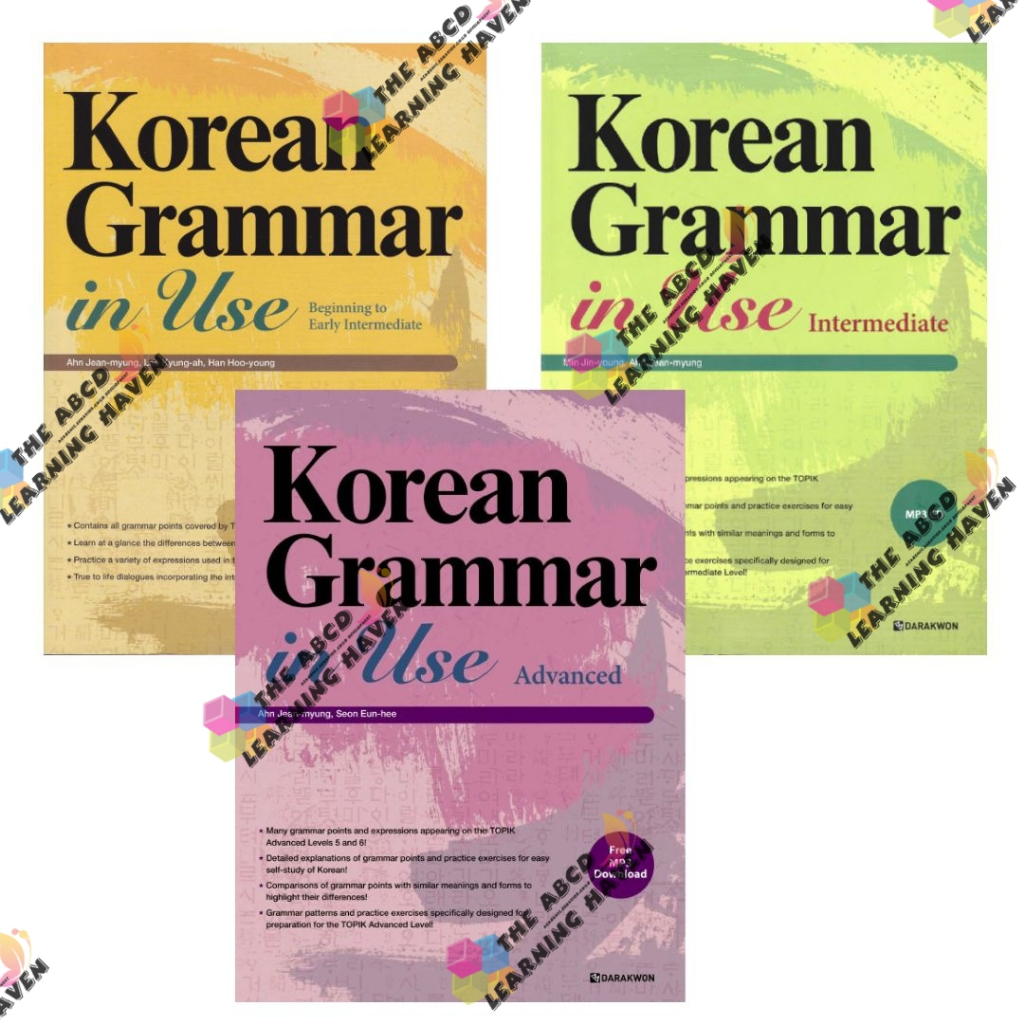 Korean Grammar In Use Beginning to Early Intermediate, Intermediate ...