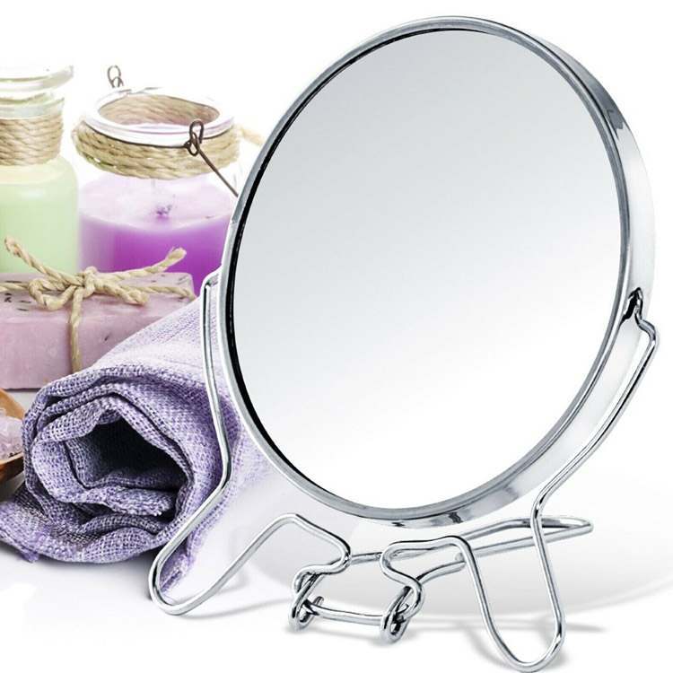 mini round mirror for makeup use beauty accessories mirrors with stand ...