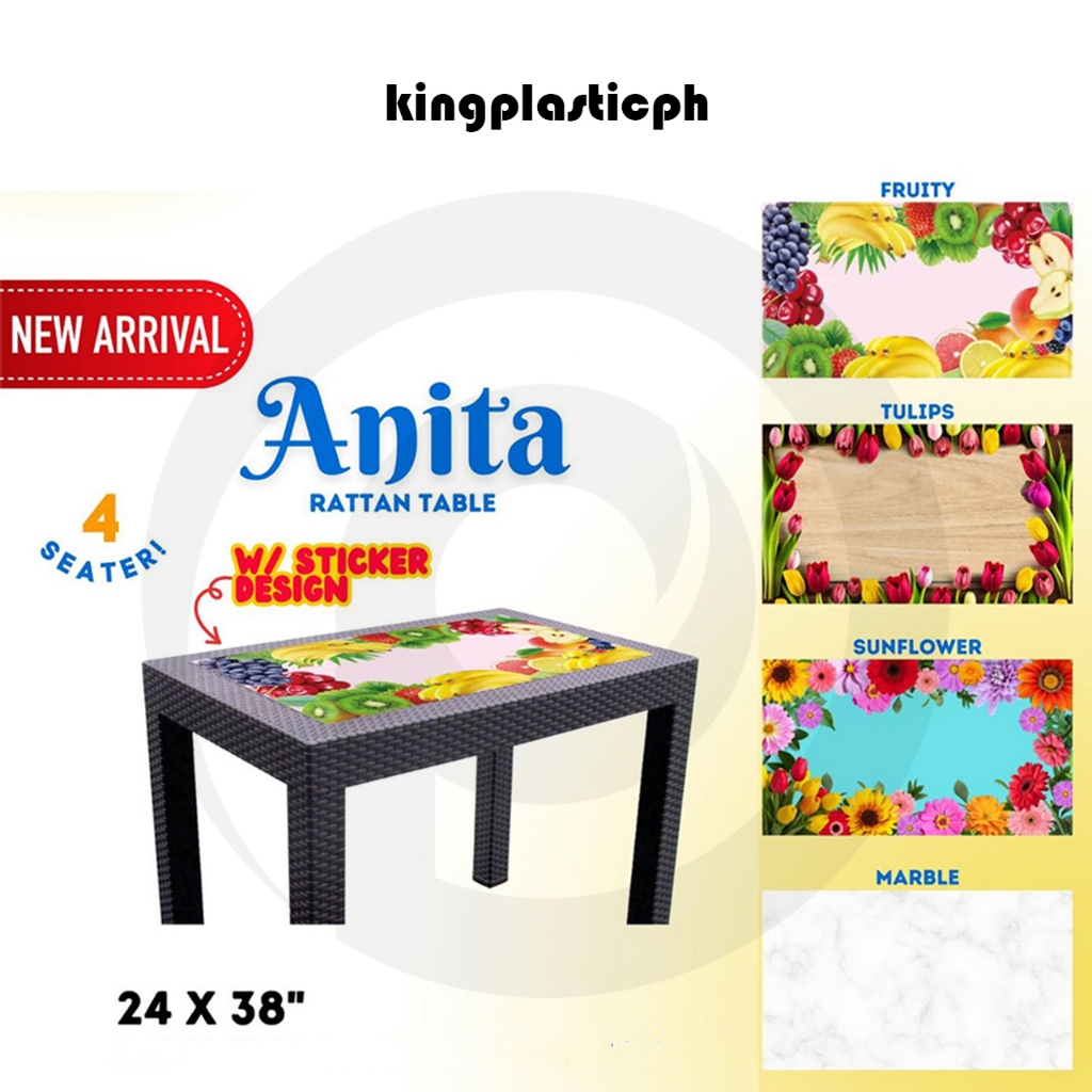 4 Seater 24 x 38 Rectangle Monoblock Rattan Table | Shopee Philippines