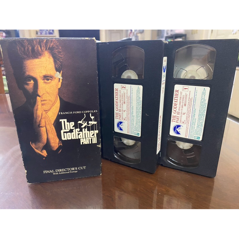 THE GODFATHER VHS 1990 3 Tape Set Part 2 (III)- Marlon Brando Al Pacino