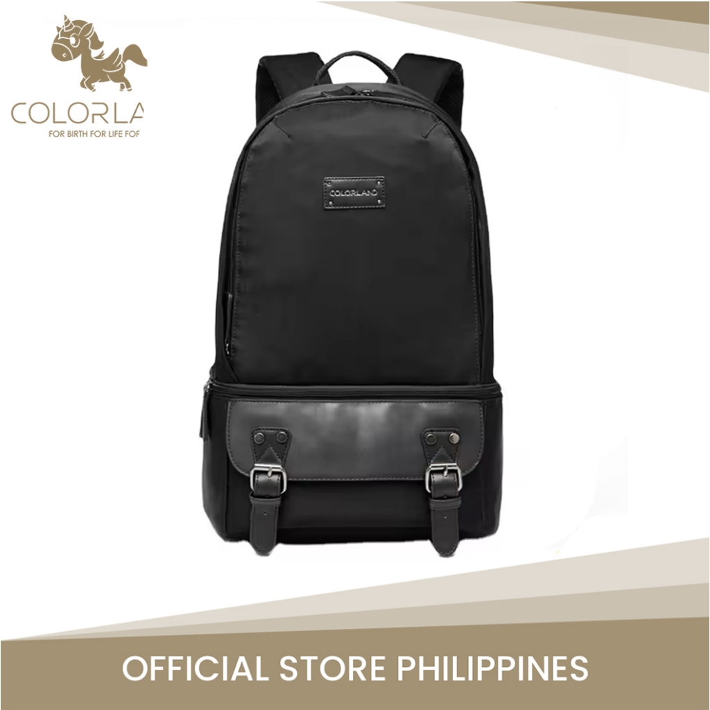 Colorland Ivan Lunch Diaper Backpack with Cooler 50% Off (BP126-A Black ...