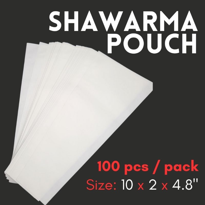 Shawarma Pouch Paper Plain 100pcs | Shopee Philippines