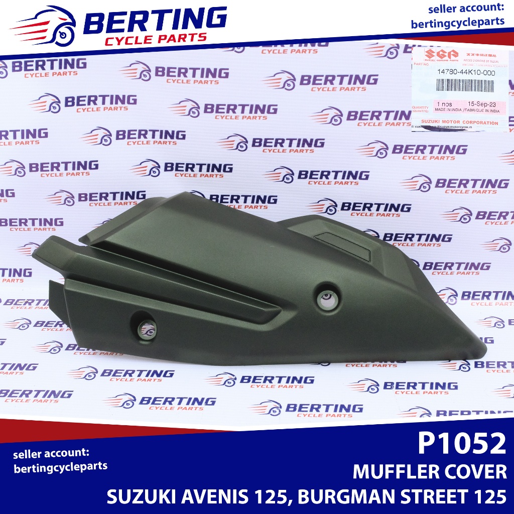 SGP MUFFLER SHIELD HEAT GUARD Suzuki Avenis 125 Burgman Street 125 Genuine 1478044K10000