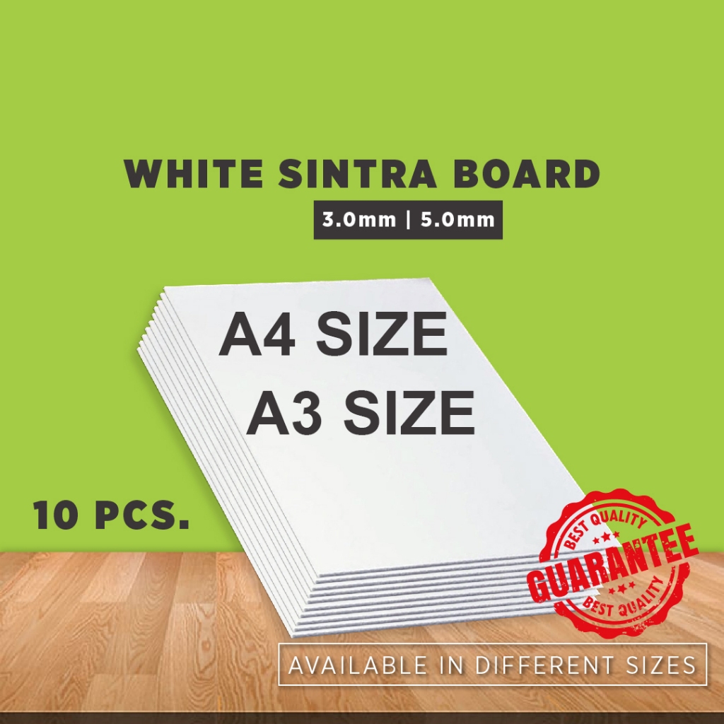 SINTRA BOARD REGID 3mm /5mm A4 10pcs | Shopee Philippines