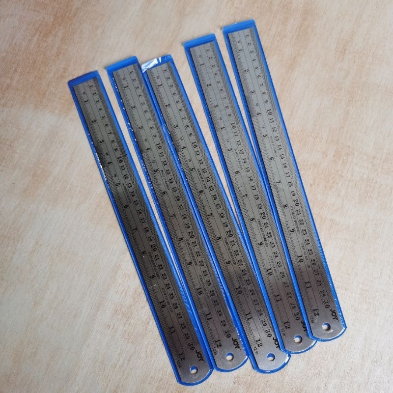 Joy stainless steel metal ruler 12