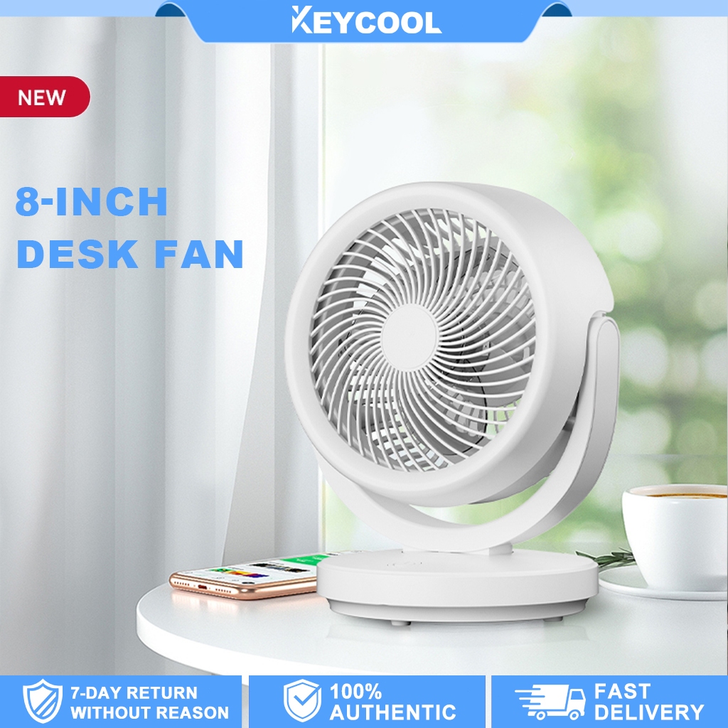 Keycool Mini 2000 Mah Rechargeable Desktop Fan ，Chargeable Electric Fan ...