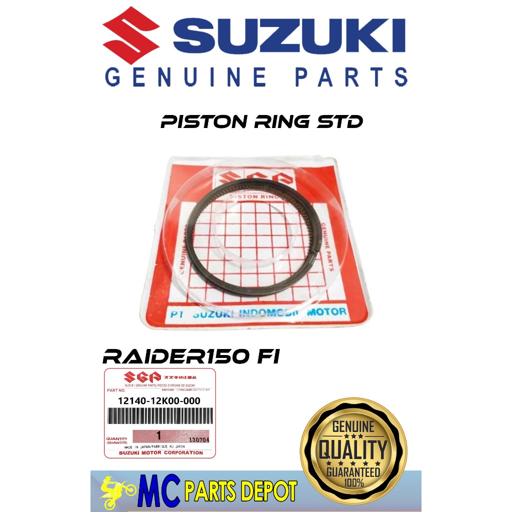 SUZUKI RGV250 PISTON RINGS (1) 12140-03D30 0.25mm NOS RIKen Japan