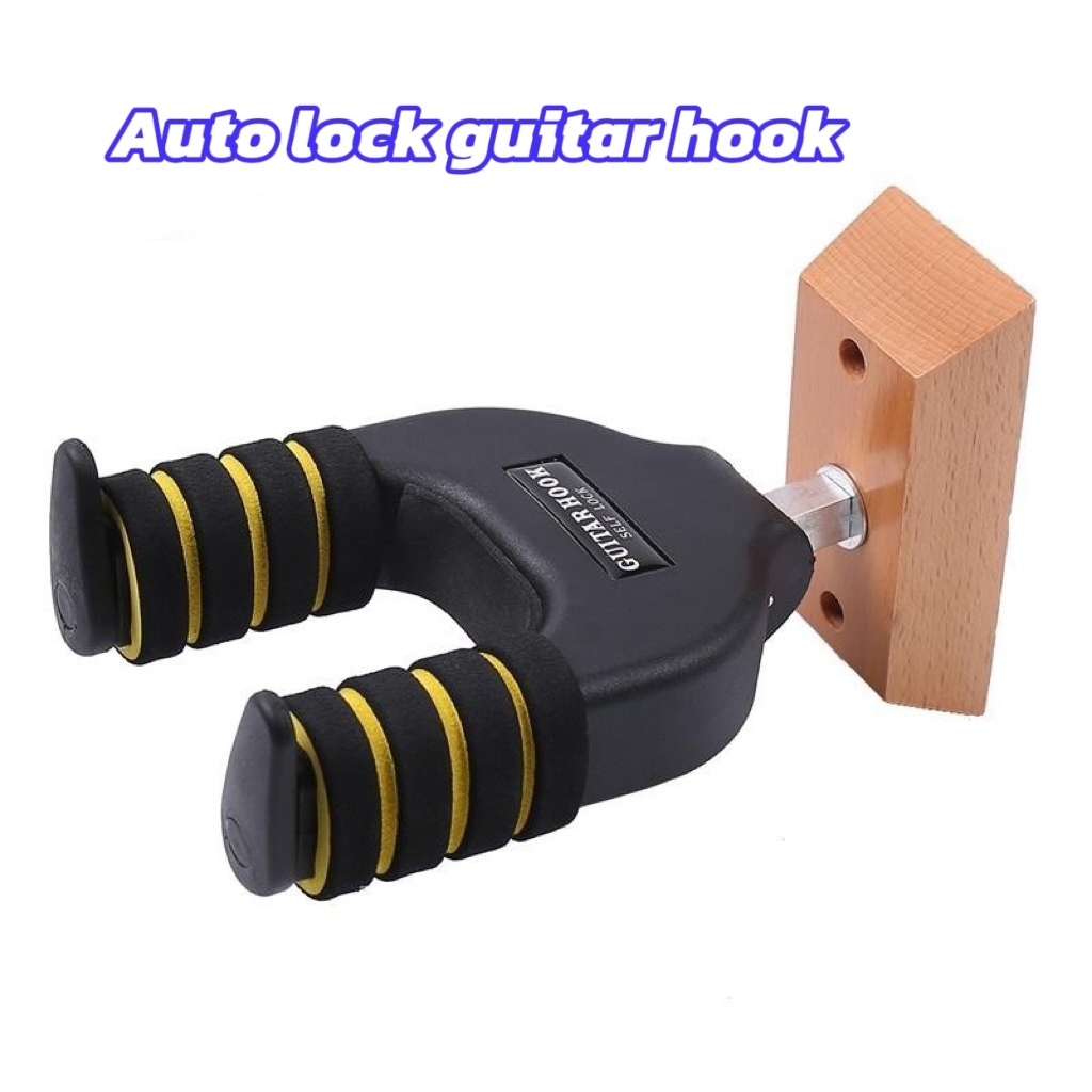 Automatic Guitar Hook Solid wood base/non-slip self-locking instrument ...