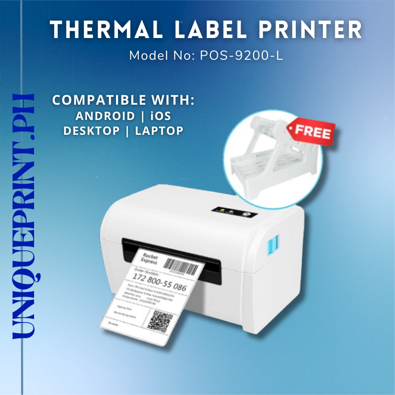 POS 9200L Thermal Label Printer USB / Bluetooth Waybill Printer with