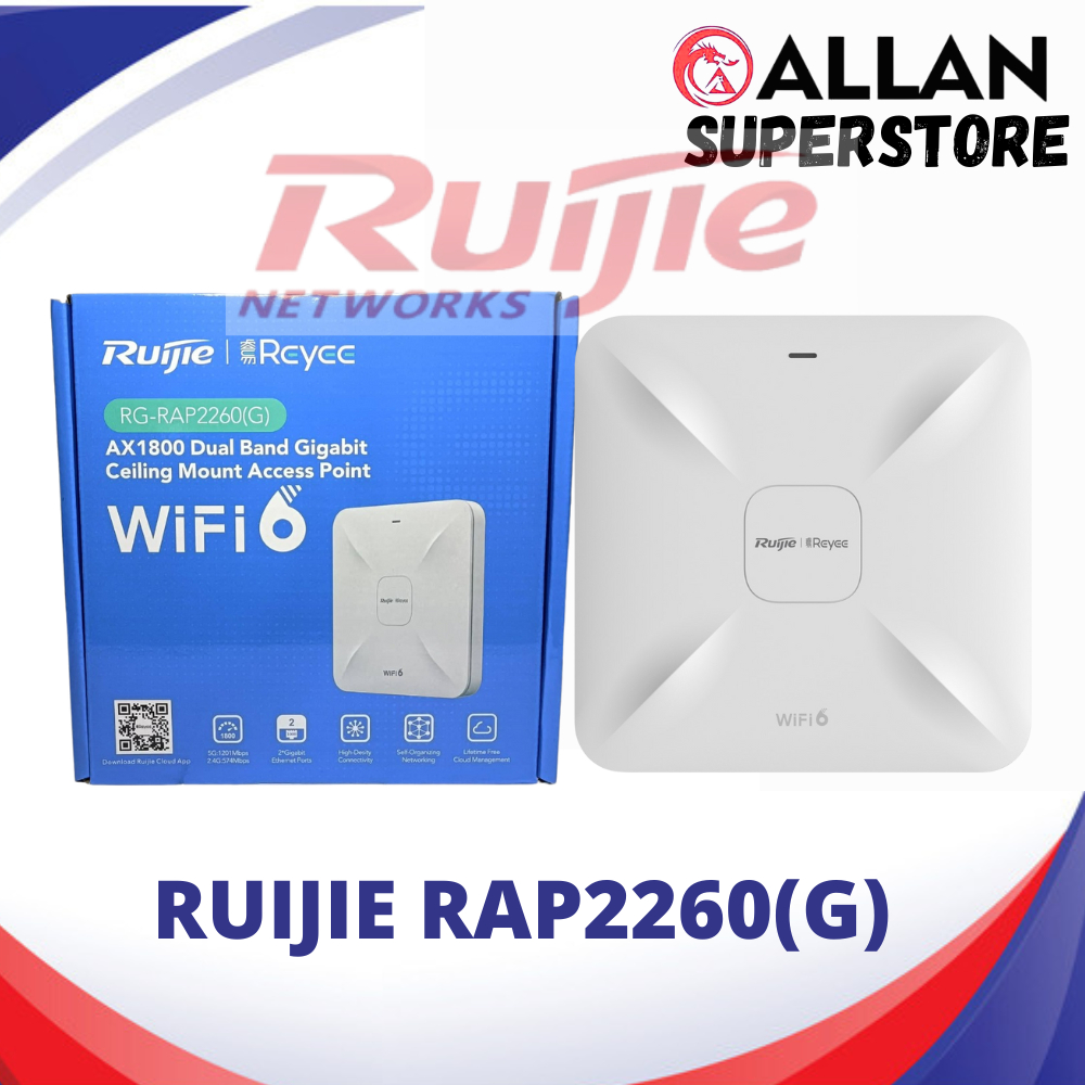 RUIJIE RG-RAP2260(G) Reyee Wi-Fi 6 AX1800 Ceiling Access Point | Shopee ...