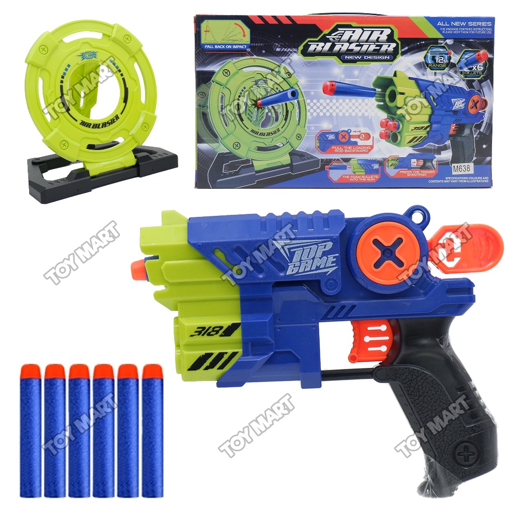 Soft Bullet Blaster Toy Gun with Target - EVA Ammo Included | Shopee ...