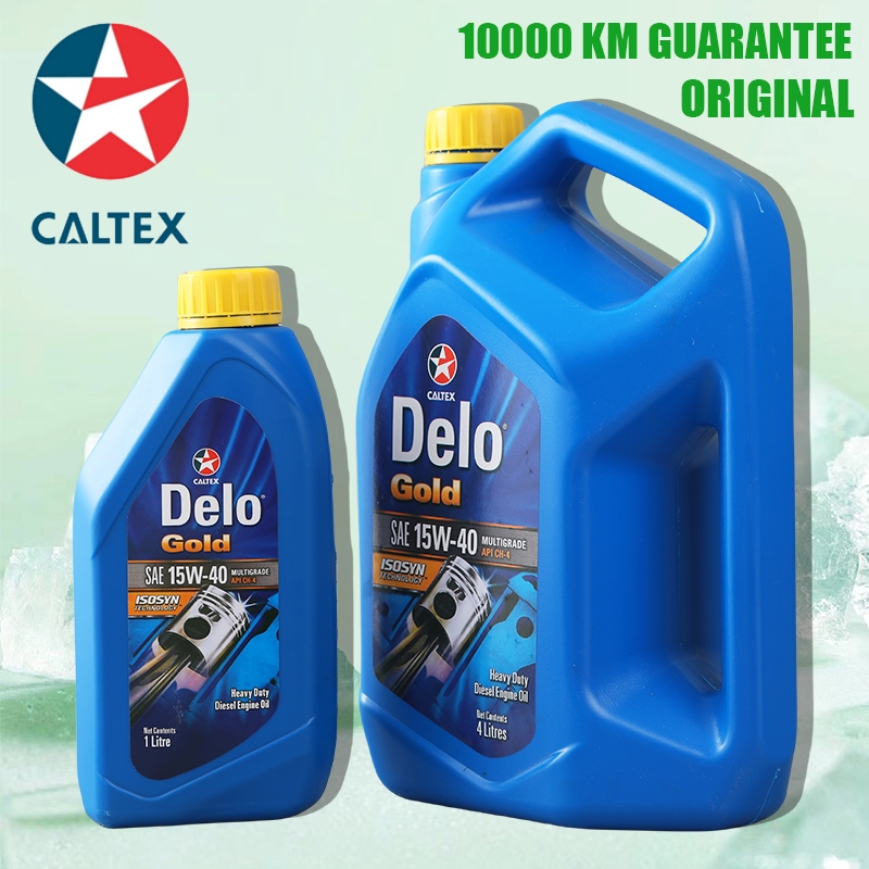 Caltex Delo Gold ultra 15w40 1L-4L for Car Heavy Duty super Diesel ...