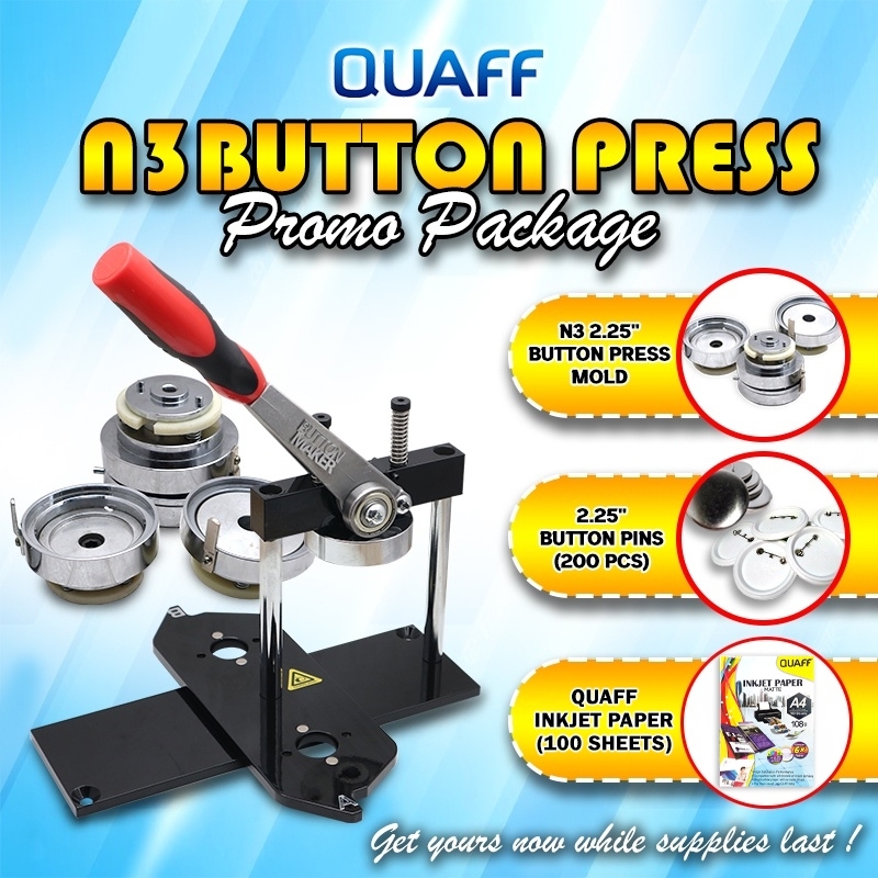 (Promo Package) QUAFF Button Press Machine N3 Swing Type Body And Mold ...