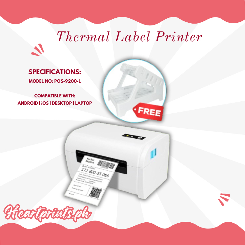 Thermal Waybill Label Printer with Free Waybill Holder Thermal Sticker