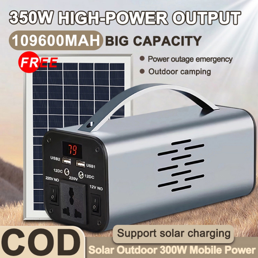 220V Multi-Function Portable 109600mAh Big Capacity Power Station 350W ...