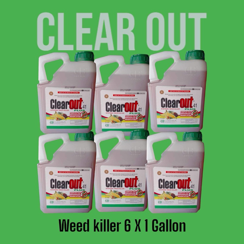 CLEAR OUT HERBICIDE GLYPHOSATE (Wholesale) 6 Gallon/ 1 Crtn | Shopee ...