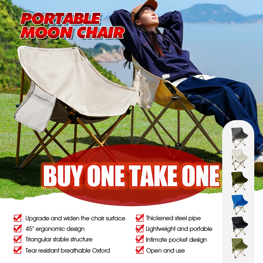Camping Chair Folding Outdoor Indoor Fishing Beach Portable Lightweight ...